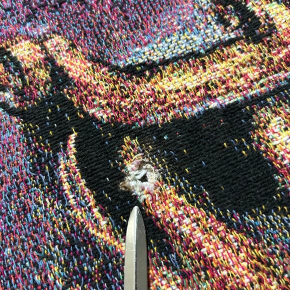 Vintage Harry Potter Tapestry Blanket 2000 Woven Throw Potions y2k Rare 54x41 - Picture 4 of 12